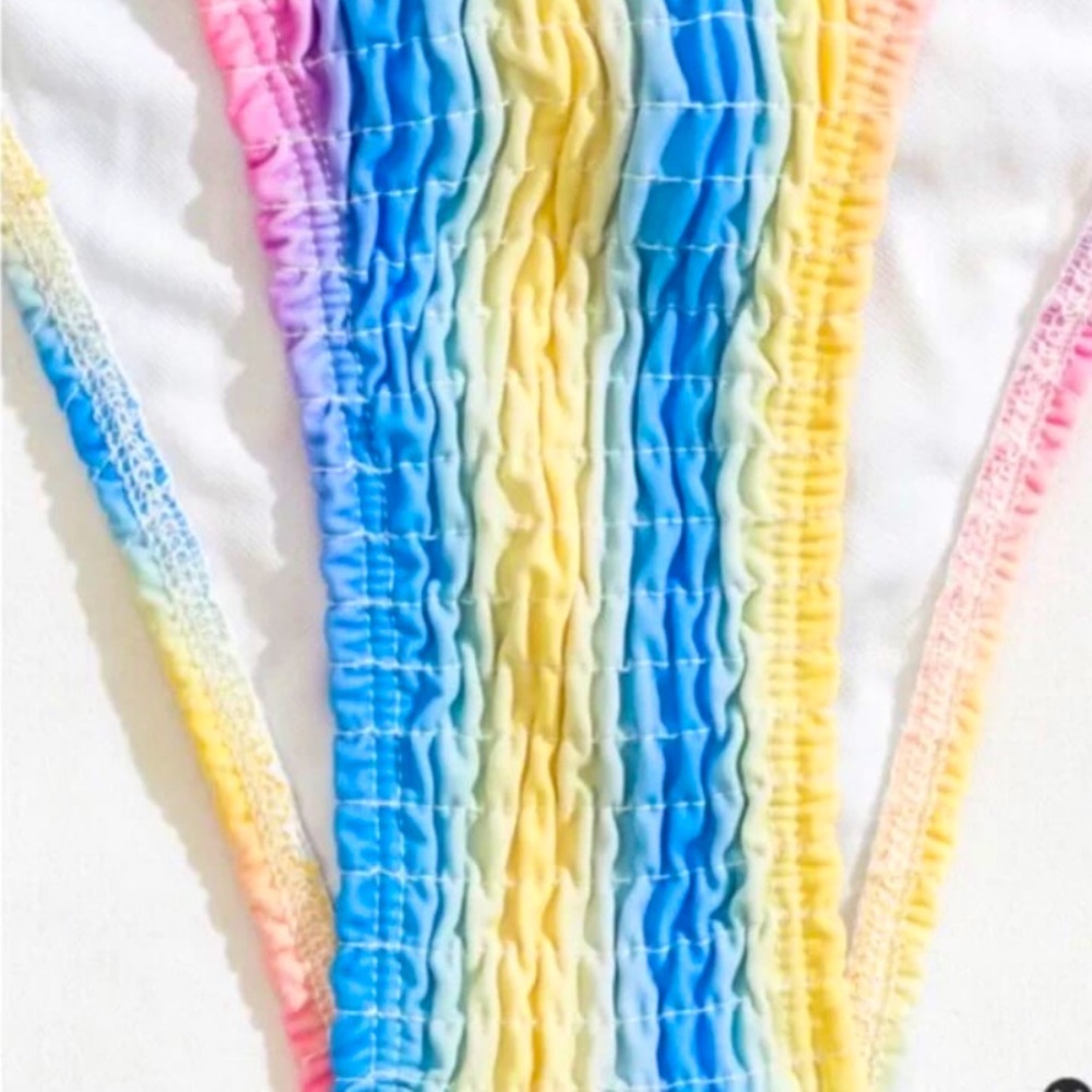 New!! Sexy Stitch Mulit Color Stripe Bikini!. - Picture 4 of 8